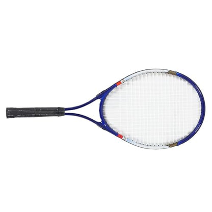27 Inch Tennis Racket for Adults Teens, Aluminum Alloy Nylon Recreational Tennis Racquet with Comfort Grip and Racket Bag for Beginner Intermediate Players - color: Blue