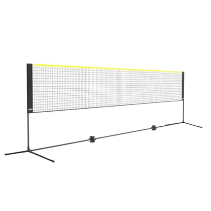 VEVOR Badminton Net, Height Adjustable Volleyball Net, Wide Foldable Pickleball Net, Portable Easy Setup Tennis Net Set with Poles, Stand and Carry Bag, for Kids Backyard Game Indoor Outdoor Use - size: 17ft