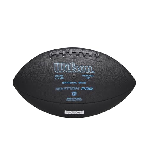 WILSON NFL Ignition Footballs - color: Black, size: Official - Ages 14+, style: NFL Ignition Pro Eco