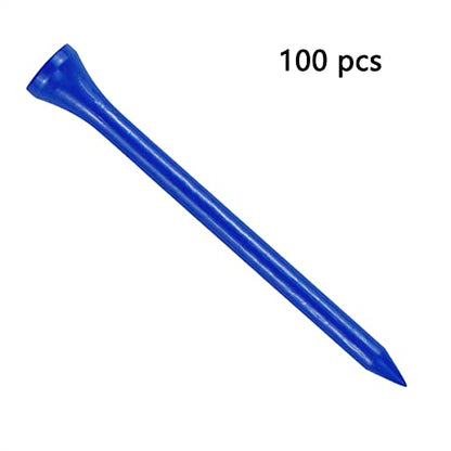 Wooden Golf Tees 3-1/4", 2-3/4", 1-1/2" Available,100 Count (Natural Color, White, Black, Blue, Red, Pink) - color: Blue, size: 2 3/4 inch