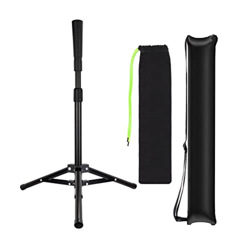 Hikeen Baseball Tees - Batting Tee with Portable Tripod Stand for Softball Hitting Training, Includes Carrying Bag - style: tee