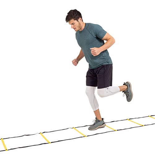 ProsourceFit Speed Agility Ladder 8, 12 and 20 Rung for Speed Training and Sports Agility Workouts with Free Carrying Bag - size: 8 rung