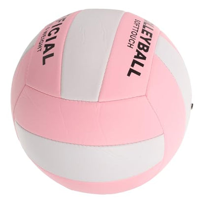 Sosoport Volleyball Official Size 5 PU Leather Soft Volleyballs Outdoor Indoor Volleyballs Backyard Beach Sports Training Game