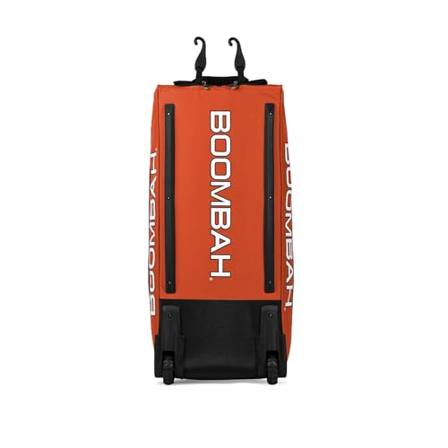 Boombah Brute Rolling Bat Bag - 35" x 15" x 12-1/2" - Multiple Color Options - Holds 4 Bats and Room for Gear - Wheeled Bag