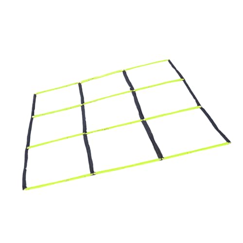 Multifunctional 9 Grids Agility Ladder for Sports Training Fitness and Footworks Drill Agility Train Enduring Adjusted Speed Training - color: Green