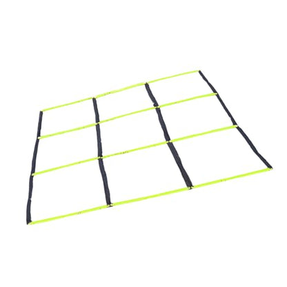 Multifunctional 9 Grids Agility Ladder for Sports Training Fitness and Footworks Drill Agility Train Enduring Adjusted Speed Training - color: Green