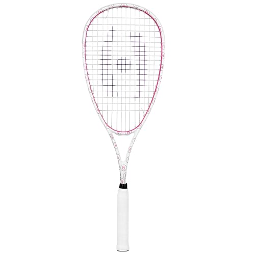 Harrow Junior Squash Racquet - color: White/Pink/Purple