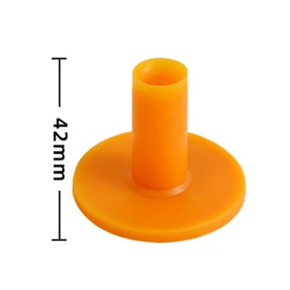 2 PCS Rubber Golf Tees – Durable and Sturdy, Ideal for Golf Courses and Driving Ranges - color: Yellow, size: 42mm
