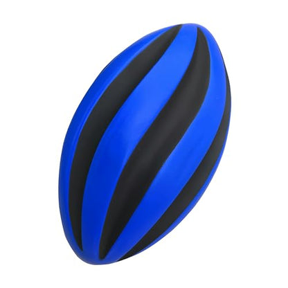 Spiral Foam Football - Soft Foam Football for Kids - 9 Inches - American Football - 1 Each - color: Blue/Black