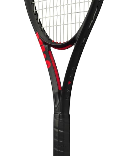 Wilson Clash 108 V3 Strung Adult Performance Tennis Racket - Grip Size 1-4 1/8", Strung with Sensation 16 Natural at Mid Range Tension