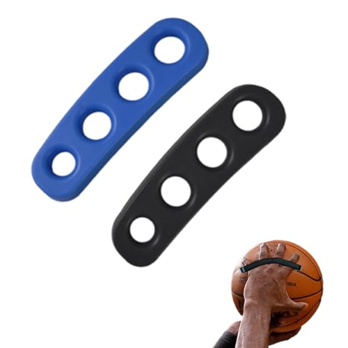 Basketball Shooting Trainer Aid 4.7 Inch Basketball Training Equipment for Youth and Adult, Pack of 2, Blue and Black(S)