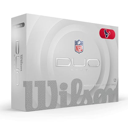 WILSON 2025 Duo Soft NFL Golf Ball - 12 Balls, White, Atlanta Falcons - color: Houston Texans