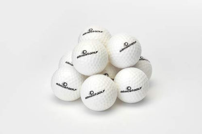 ALMOSTGOLF Limited Flight Practice Foam Golf Balls – Realistic Spin, Trajectory, & Accuracy Training, Bulk Pack of 240, White