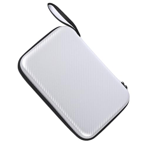 Pingpong Paddles Case Hard Shell Table Tennis Paddle Storage Bag Easy to Carry Great Lovers Pingpong Hard Case Bag for Training and Travel - color: Silver