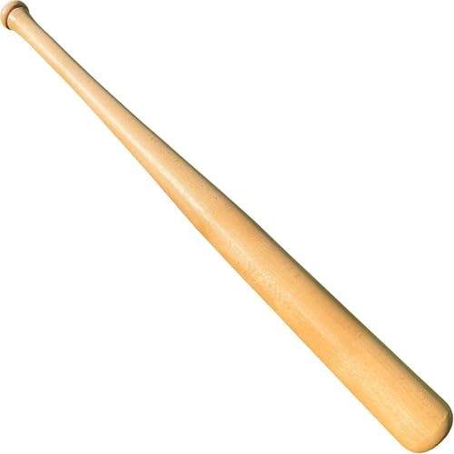 KOTIONOK Genuine Solid Beech Wood Baseball Bat - 27" 29" 31" Youth Baseball Bats, Tball Bat, Weight Training, Pickup Games for Adult - Classic and Timeless Design