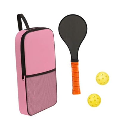Pickleball Training Paddle with 2 Pickleballs Lightweight Premium Pickleball Racket Pickleball Trainer Practice Paddle, Style C