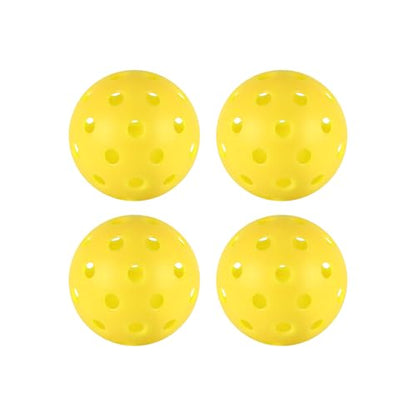 4/6/12/20/50/100 pcs Pickleball Balls,40 Hole Outdoor Pickleball Balls,8mm Precision Drilled-Spaced Pickle Ball Set-Profession Plastic Ball for Pickleballs Paddles and Indoor Floor Sport Court
