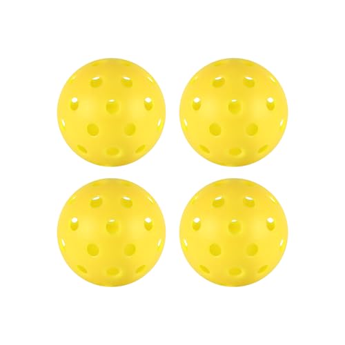 4/6/12/20/50/100 pcs Pickleball Balls,40 Hole Outdoor Pickleball Balls,8mm Precision Drilled-Spaced Pickle Ball Set-Profession Plastic Ball for Pickleballs Paddles and Indoor Floor Sport Court