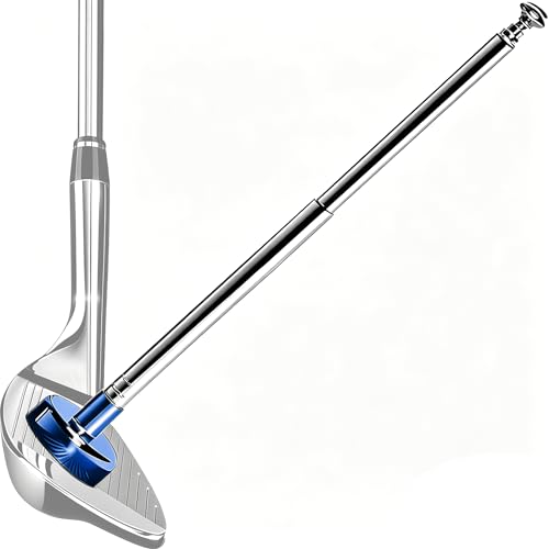 Golf Alignment Rods, Golf Alignment Stick Corrector Lie Angle Tool, Golf Swing Training Aids Aiming Stick - Golf Club Face Aim, Visualize and Align Your Golf Shot - color: Blue