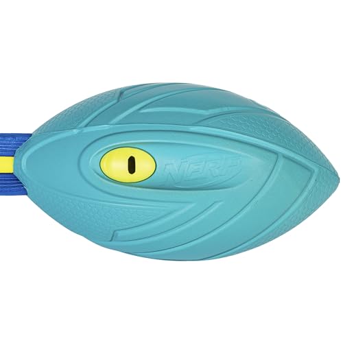 Nerf Vortex Aero Howler Neon Foam Ball, Classic Long-Distance Football, Flight-Optimizing Tail, Whistling Sound, Indoor & Outdoor Fun (Amazon Exclusive) - color: Light Blue
