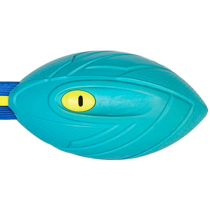 Nerf Vortex Aero Howler Neon Foam Ball, Classic Long-Distance Football, Flight-Optimizing Tail, Whistling Sound, Indoor & Outdoor Fun (Amazon Exclusive) - color: Light Blue