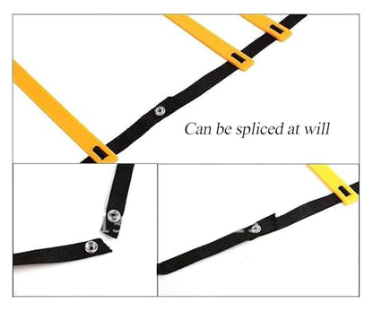 Agility Ladder Adjustable Agility Ladder, Exercise, for Football, Track Field, Basketball, Footwork, Workout Drills - size: 5M
