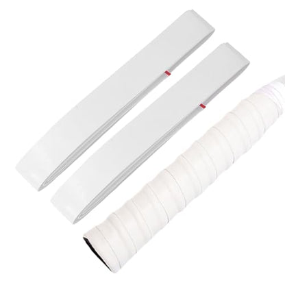 2 Pcs Tennis Racket Grip Tape, Dry Tennis Overgrip Tape, Anti-Slip Absorbent Grip, Racket Overgrip Tape - color: White, size: Textured-43.3"x1"x0.03"