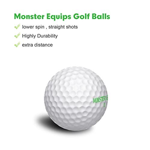 Golf Premium Golf Balls for Maximum Distance and Straighter Shots Custom Alignment Golf Ball Marker 1 Dozen (12-Balls) (3-Piece Tour Ball)