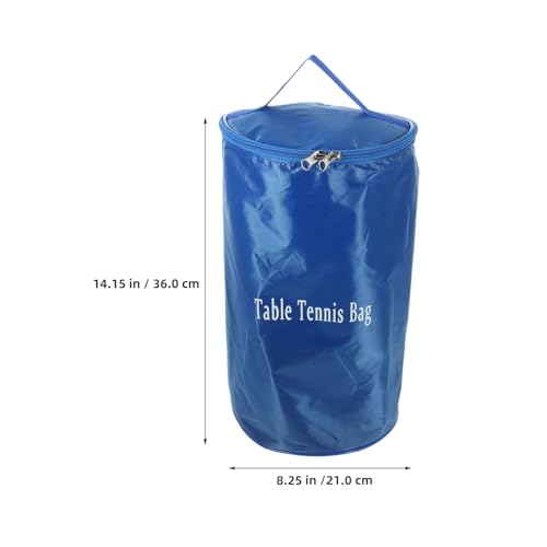 Yardwe 2pcs Portable Pingpong Ball Storage Bag Table Tennis Ball Organizer Oxford Cloth Zipper Carry Pouch Holder Organizer For Training Sports Party Outdoor Baseball Lacrosse