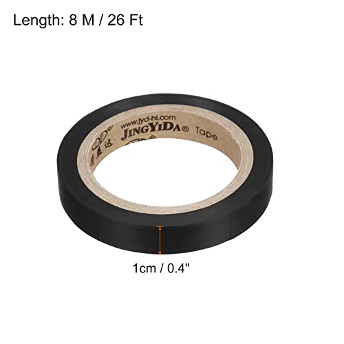 PATIKIL Grip Finishing Tape, PVC Racquet Finishing Tapes Racket Accessories Sticky Seal for Tennis Badminton - color: Black