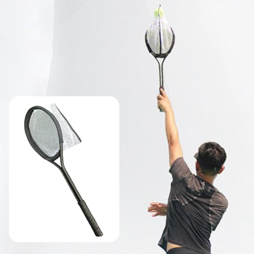 predolo Tennis Racket Portable Tennis Practice Tool Lightweight Comfortable Grip Aluminum Alloy and Polyester Suitable for Beginner Player Indoor Outdoor