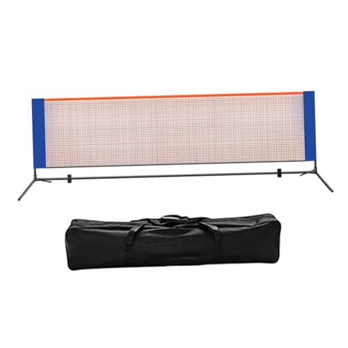 Generic Pickleball Net Portable Pickleball Net for Driveways Pickleball Net System with Metal Frame Includes Carrying Bag and Easy Assembly Made of Po - size: 4.2m