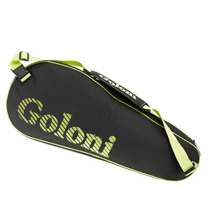 Goloni | 3 Racquet Tennis Bag, for Professional or Beginner Tennis Players, Rackets Cover Bag with Protective Pad & Lightweight | Unisex Design for Men, Women, Youth and Adults - color: yellow