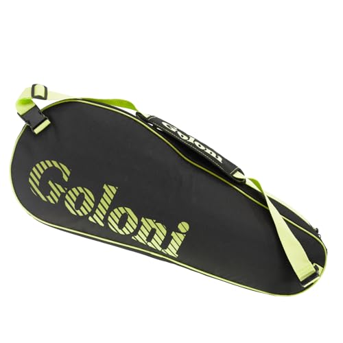 Goloni | 3 Racquet Tennis Bag, for Professional or Beginner Tennis Players, Rackets Cover Bag with Protective Pad & Lightweight | Unisex Design for Men, Women, Youth and Adults - color: yellow