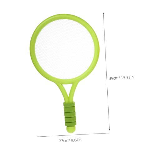 BESPORTBLE Tennis Racket Kit with Plastic Rackets and Ball Lightweight Handle Design for Outdoor Catch Game for Boys and Portable Childrens Sports Gift