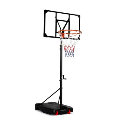 PEXMOR Pool Basketball Hoop & vplleyball Poolside, Portable for Swimming Pool, Upgraded Water Basketball Backboard Stand for Pool Indoor Outdoor - style: Hand Crank-Upgraded