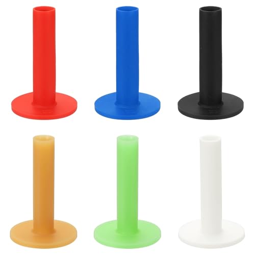 Rubber Golf Practice Tee, Rubber Driving Tee-Fitting for (Indoor/Outdoor/Golf Hitting Mats/Courses/Backyards/Lawns) - color: 6 Colors, size: 3.1 Inch