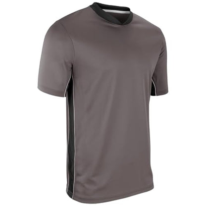 Champro Unisex Adult Header Lightweight Adult Soccer Jersey - color: Charcoal,black,white, size: X-Large