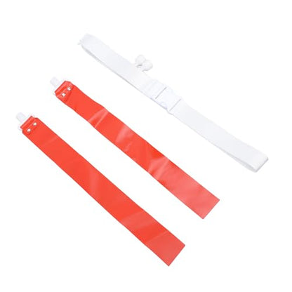 Flag Football Belts, 2 Flags per Belt with Adjustable Buckle Design for Kids Adults, Football Training Accessories for Outdoor Sports Games (Red)