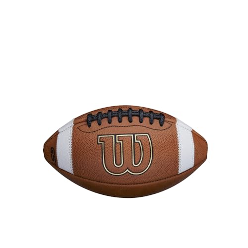 WILSON GST Leather Game Football - style: Pee Wee