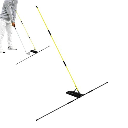 Golf Alignment Sticks - Adjustable Swing Rod Trainer, Ggolff Practice Aid, Lightweight Training Rods | Indoor Chipping Hitting, Backyard Home Golf Drills - color: Yellow