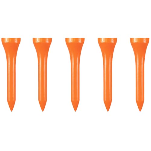 Wooden Golf Tees 3-1/4", 2-3/4", 1-1/2" Available,100 Count (Natural Color, White, Black, Blue, Red, Pink) - color: Orange, size: 1 1/2 inch