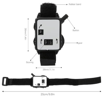3Pcs Golf Stroke Counter Watch - Manual Dial Score Keeper for Golfers, Wrist Wearable Plastic Stroke Counter