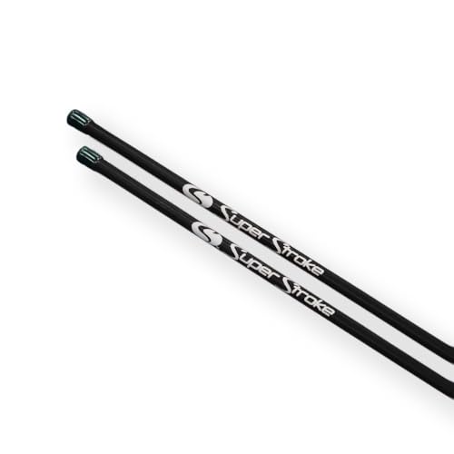 SuperStroke Golf Alignment Sticks 45" Fiberglass Rods, Full Swing Training Aid Kit, Help's with Posture Correction and Shot Accuracy (Set of 2) - color: Black