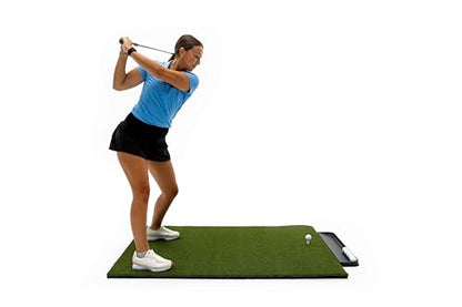 Dura-Pro Premium Turf Indoor/Outdoor Golf Mat. Bonus Tray + 3 Tees