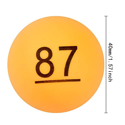 100Pcs Numbered Table Tennis Balls Beer PingPong 40mm Raffle Balls Lottery Balls Printed with Numbers for Party Games - color: Yellow