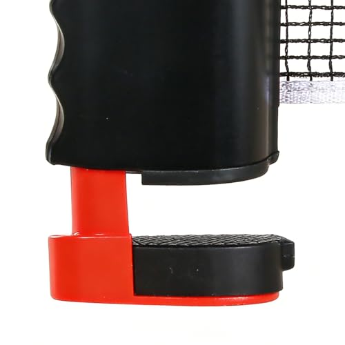 Portable Tennis Net Adjustable Table Tennis Net System - Indoor Outdoor Training Practice Game Replacement Setup Clamps and Posts Lightweight Durable ABS Nylon Mesh for Casual and Competitive Play