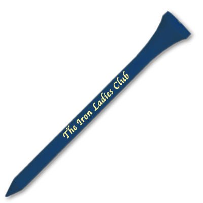 250 Personalized Custom Wood Golf Tees - 1 Color Imprint - color: Dark Blue