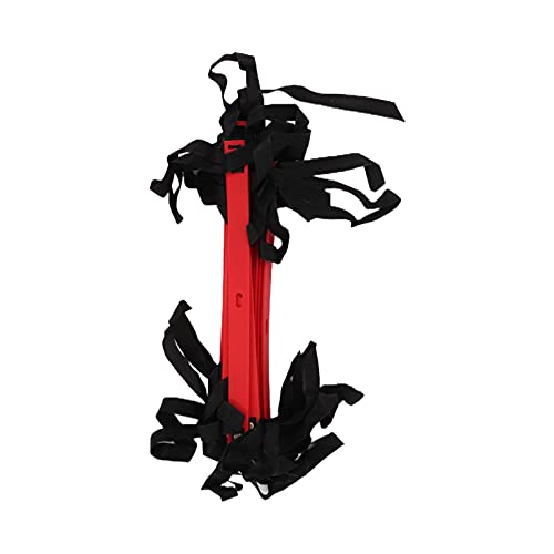 7M 14 Rung Fixed Agility Speed Ladder, Soccer Football Training Ladder for Speed and Coordination Drills, Lightweight PP Material with Non - Slip Design for Athletes and - color: Red
