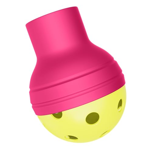 Great Call Athletics Pickleball Picker 2 Pack Ball Retriever Picker Upper Pickle Grabber Universal Suction Paddle Grip Carbon - color: Pink